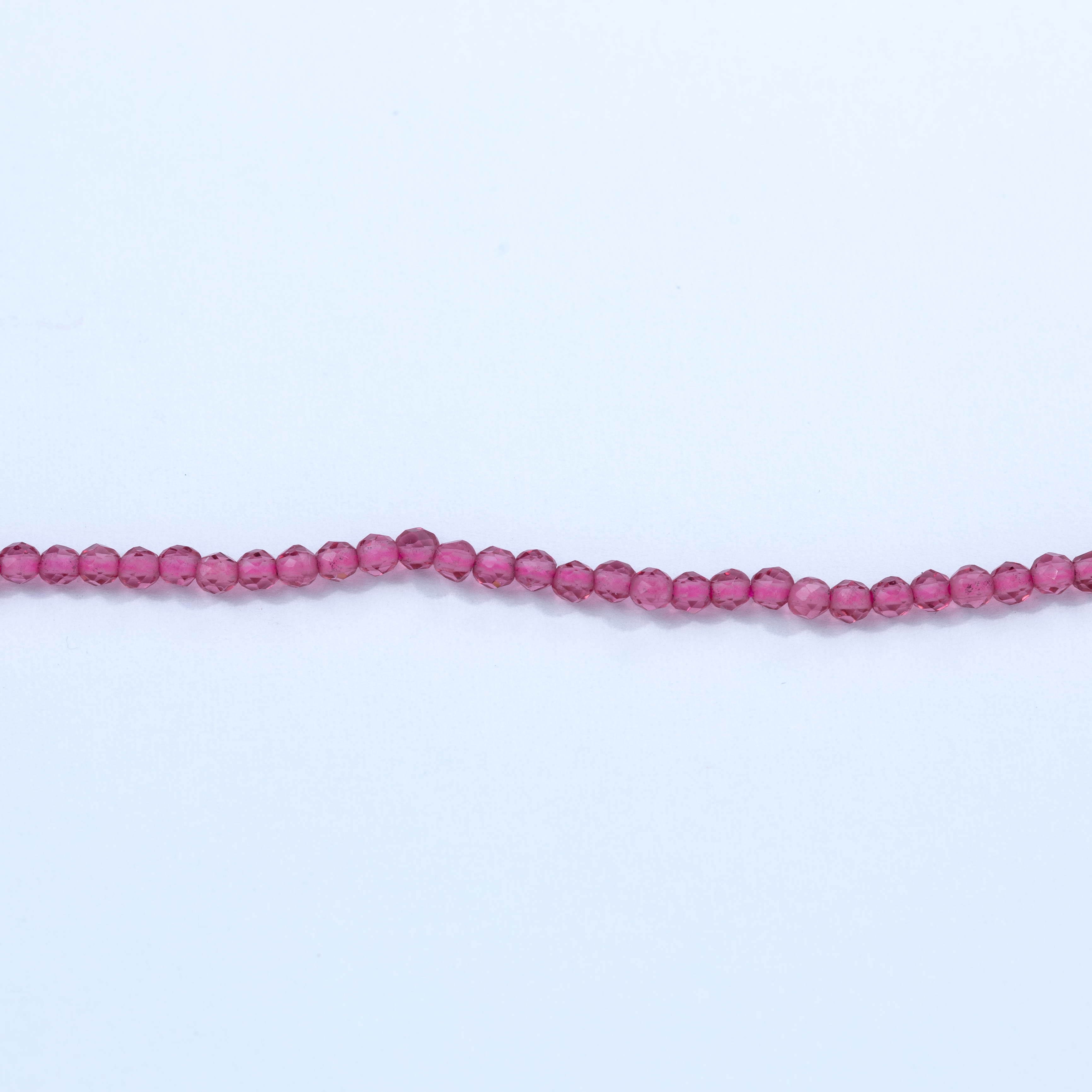 20348 Tiras de cristal facetado fucsia de 2mm